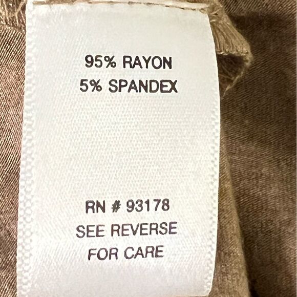 Lord & Taylor Context Tan Cardigan Size M Open Front Lightweight Flowy Layers - Picture 7 of 7